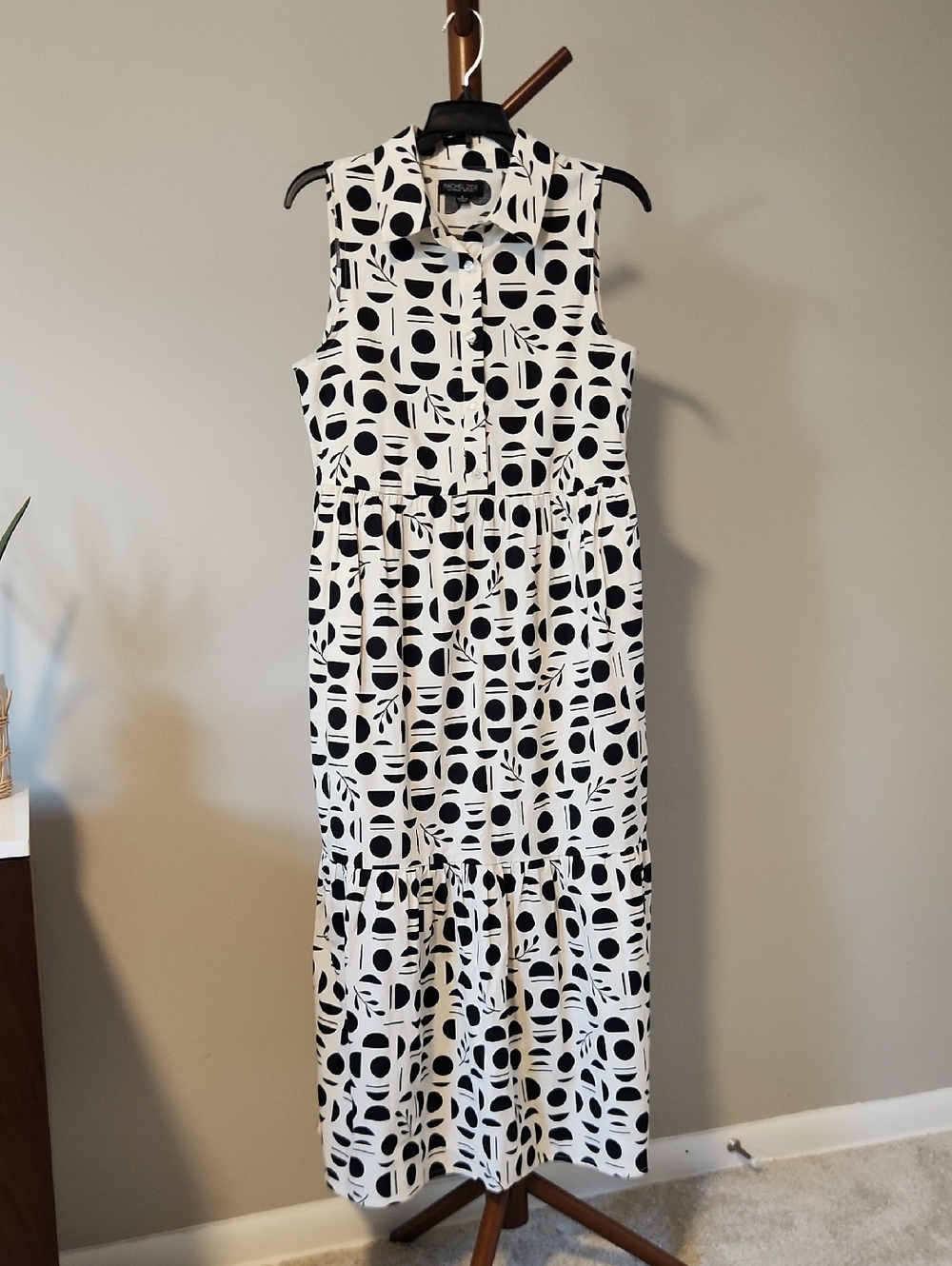 Rachel Zoe Geometric Pattern Maxi Dress